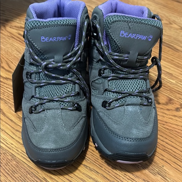 BearPaw Gray and Purple Outdoor Boots with Rugged Design - Picture 1 of 2